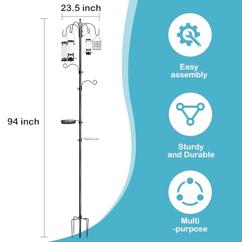 6-Hook Bird Feeding Station Kit with 4 Feeders Q6087