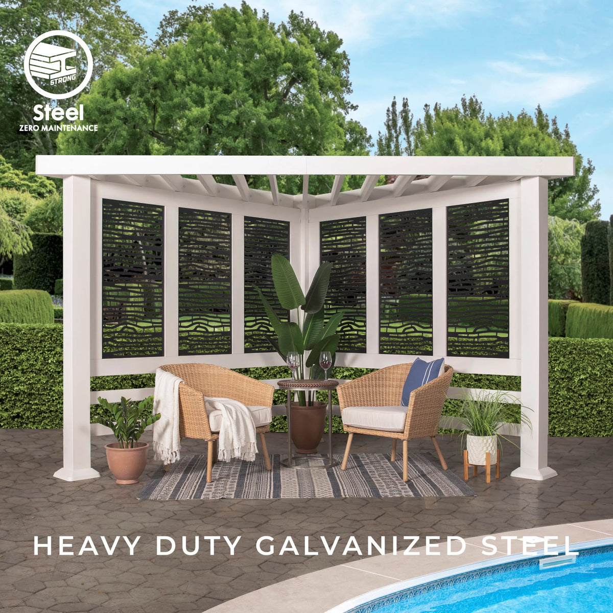 Steel Cabana Pergola A47683