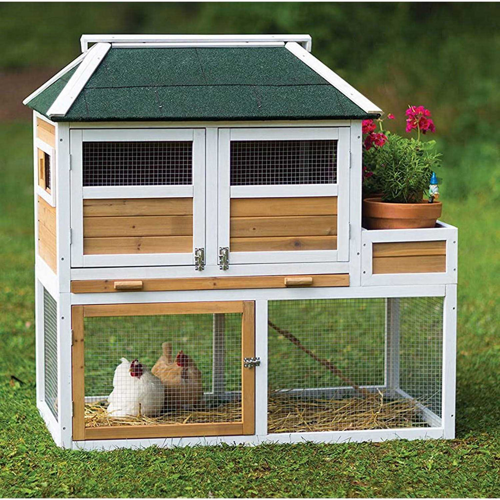 Chicken Coop with Herb Planter S2507