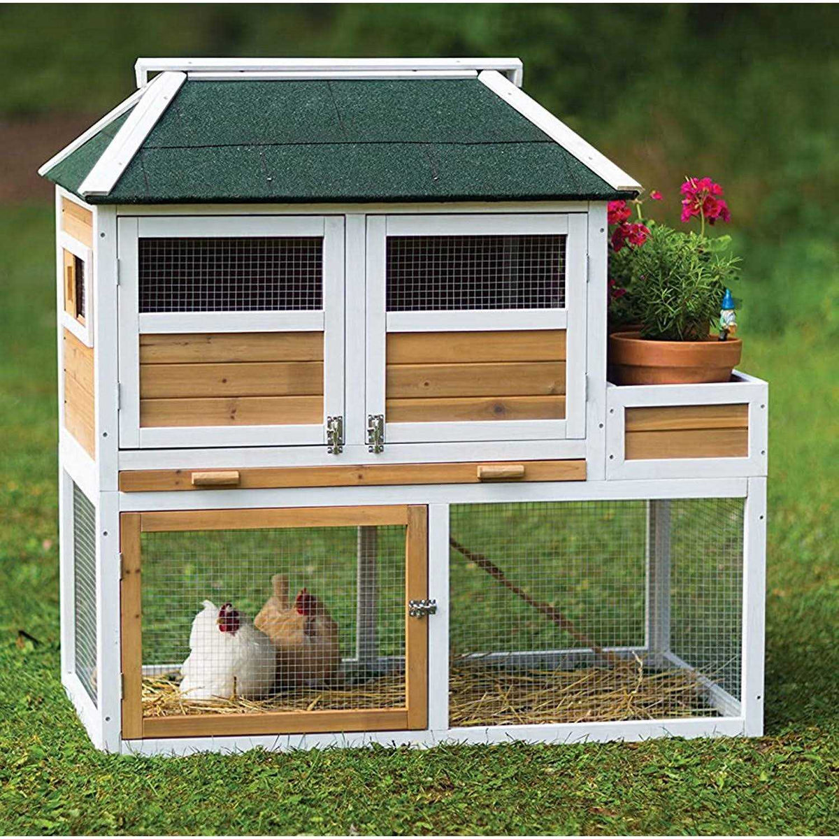 Chicken Coop with Herb Planter S2507