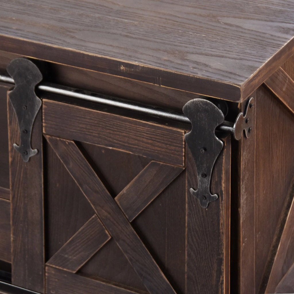 Dark Brown Wooden Coffee Table F672
