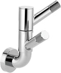 Chrome Double Robe Hook with Knurling A325