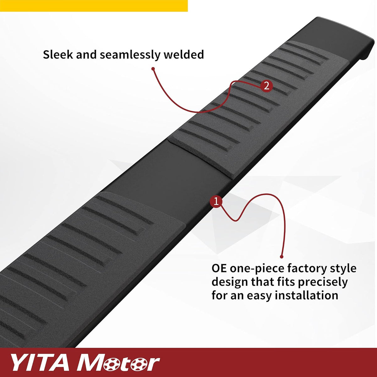 6 Inches Aluminum Black Side Steps Running Boards W149