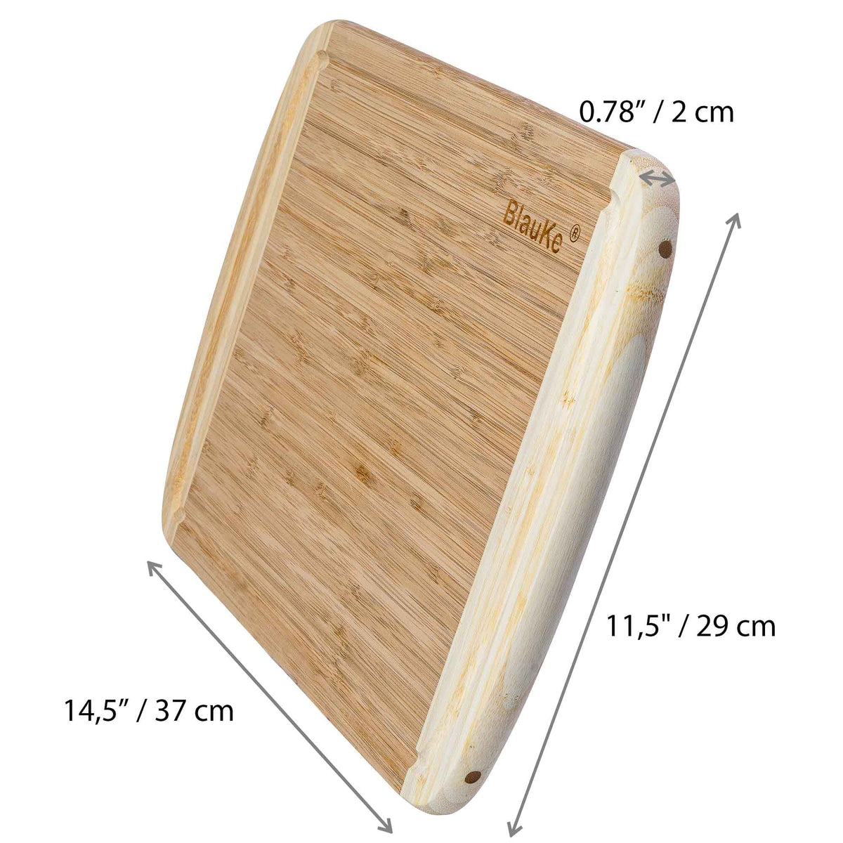 14x11" Bamboo Cutting Board with Juice Groove C9386