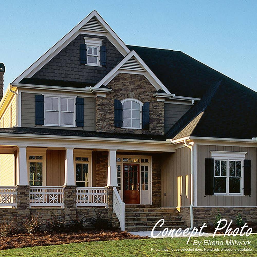 PVC Horizontal Elongated Octagon Gable Vent Q64339