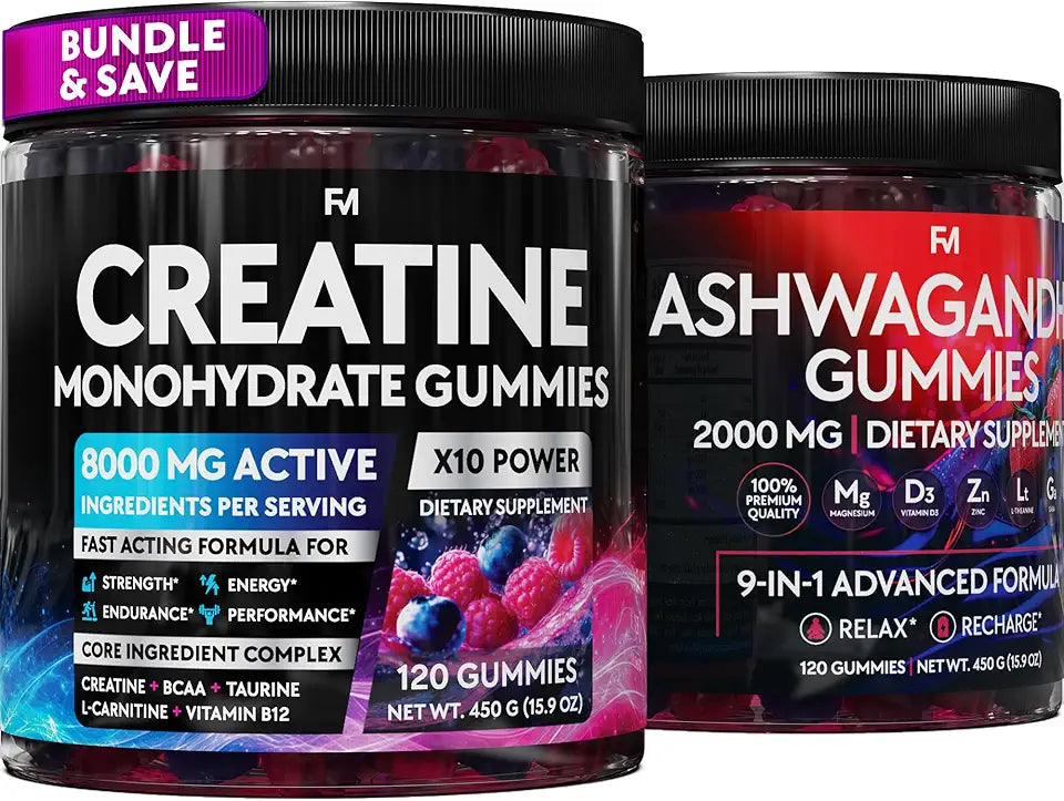 Creatine Monohydrate & Ashwagandha Gummies N80091