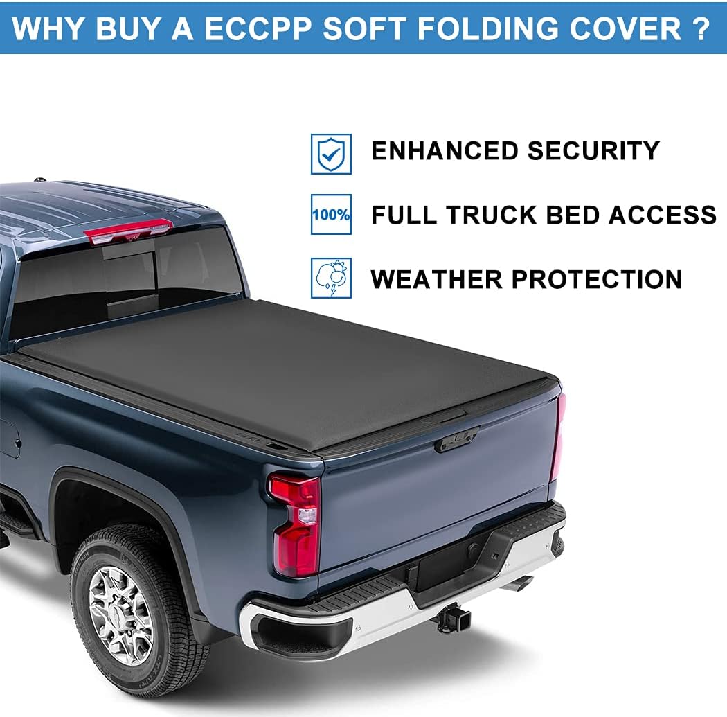 Soft Quad Fold Truck Bed Tonneau Cover E7649