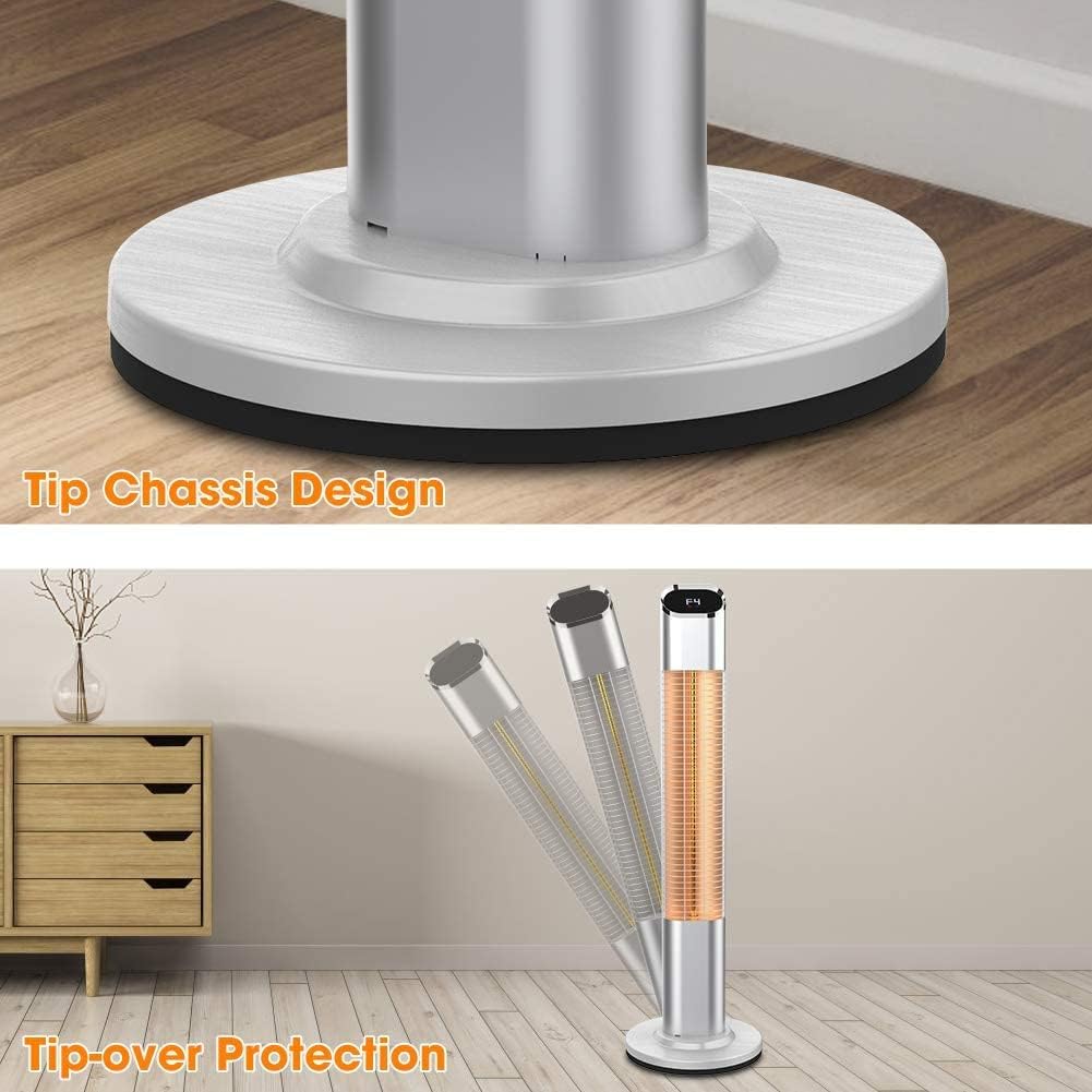 Electric Infrared Standing Patio Heater with Remote Control C532177
