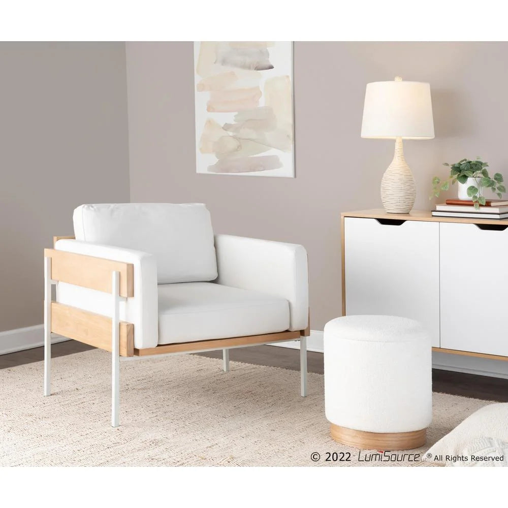 Faux Leather Accent Chair O9252