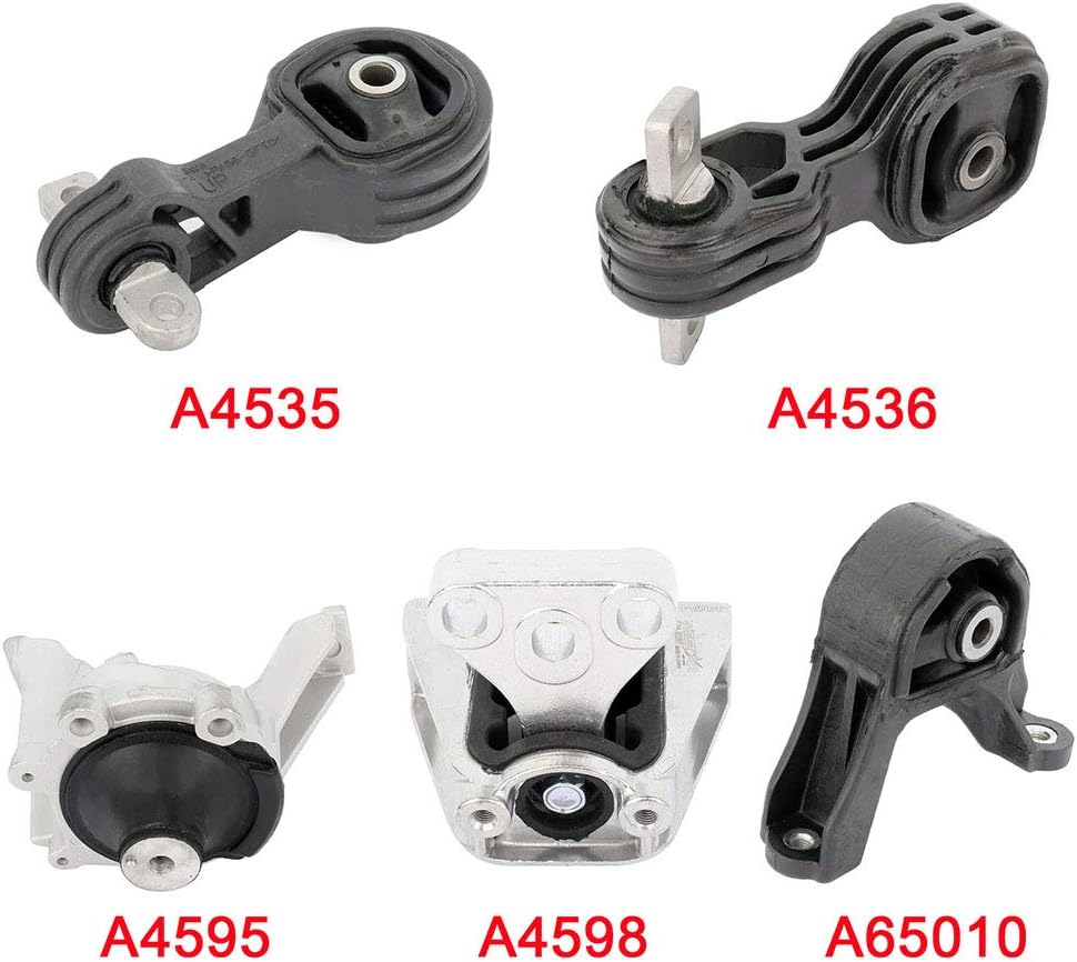 Engine Motor and Trans Mounts Set of 5 for Honda CR-V 2.4L Auto D398812