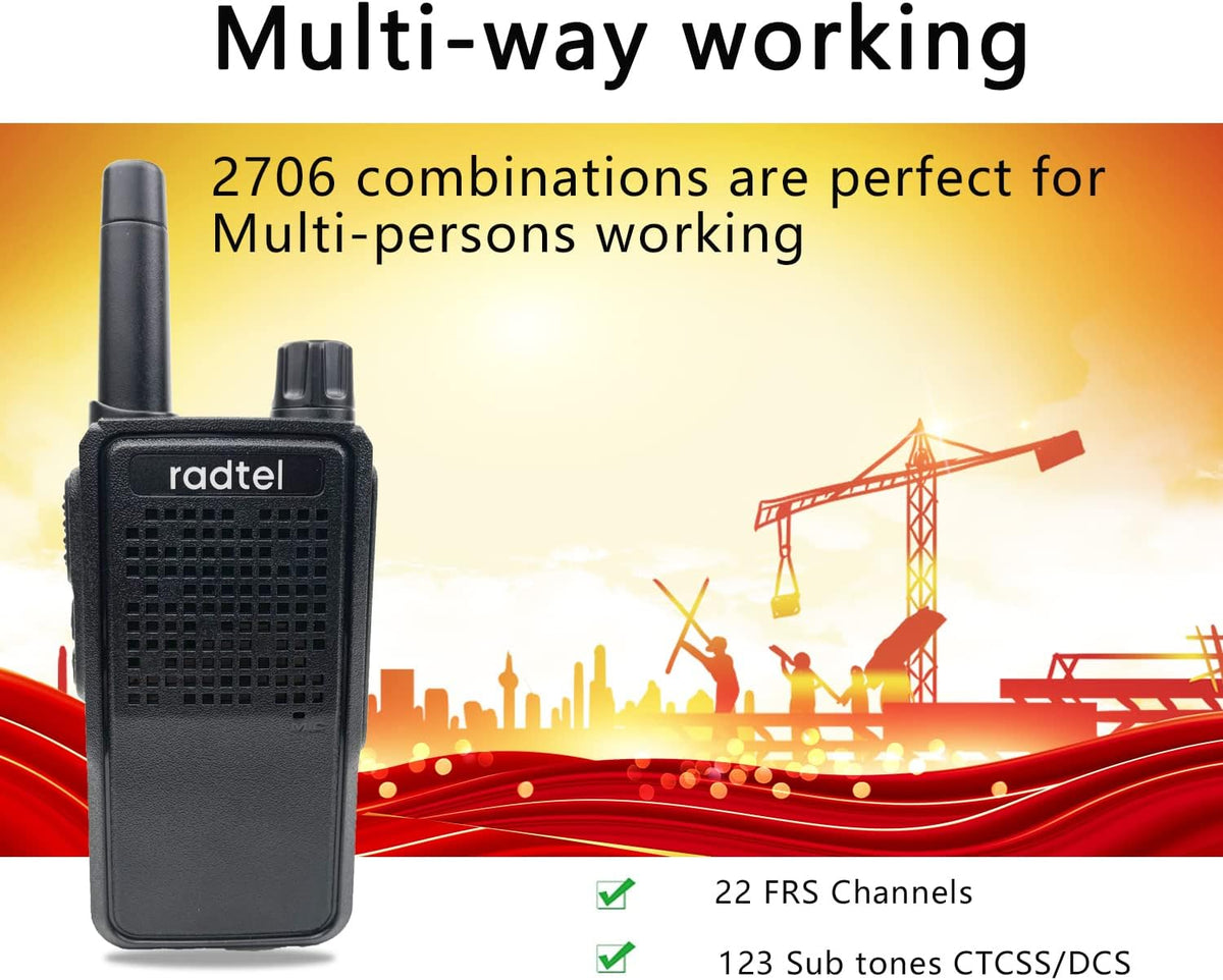 4 Pack Rechargeable Two Way Radio Walkie Talkies Z888