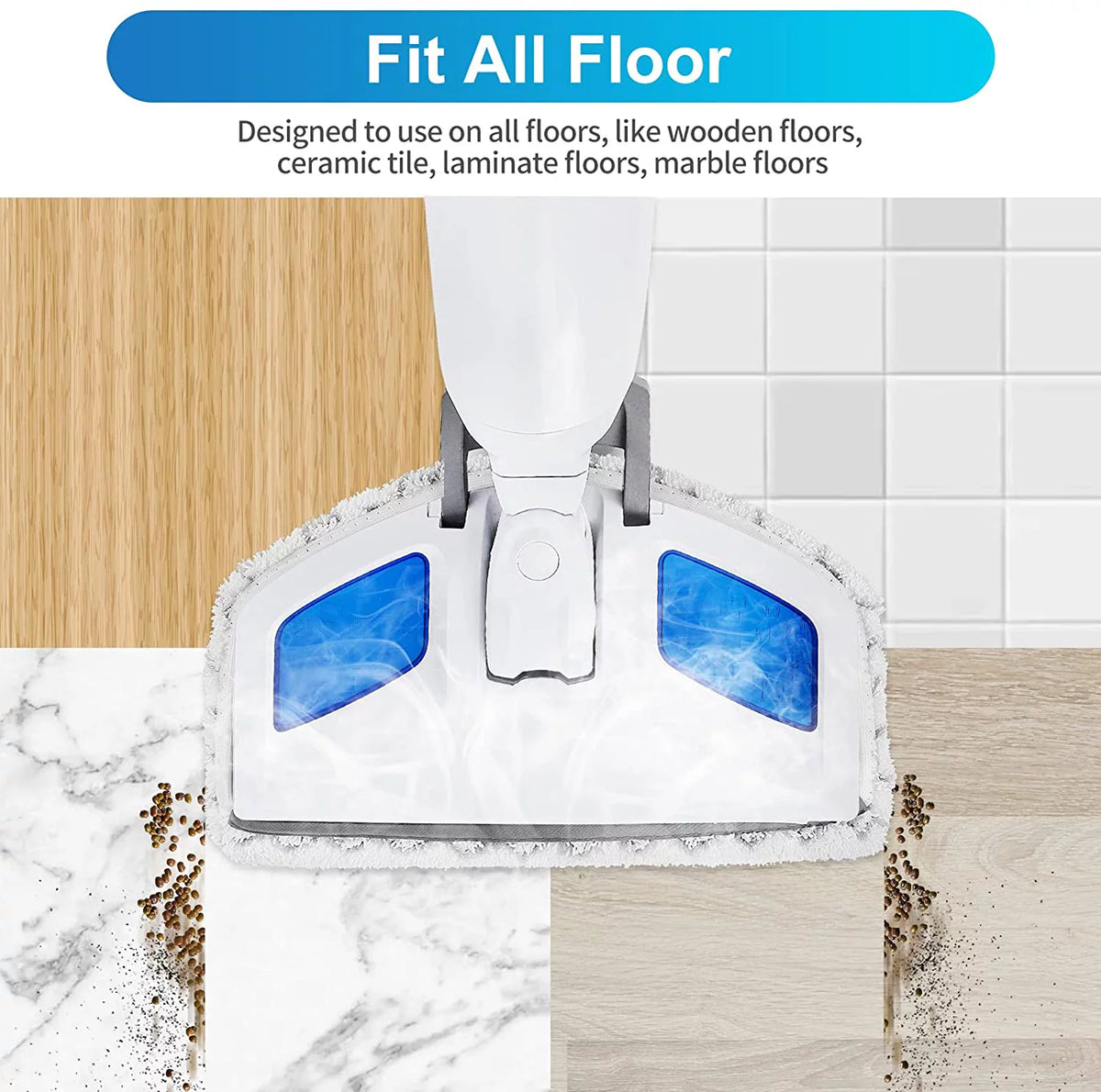 6 Pack Washable Steam Mop Pads Replacement X3408