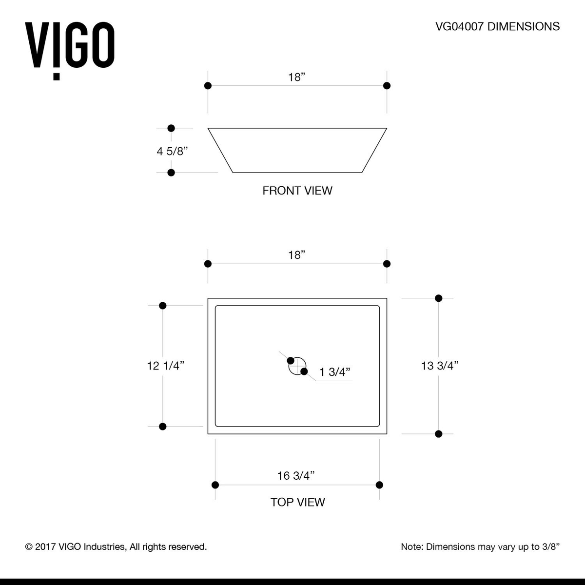 Matte Stone Vessel Bathroom Sink H292