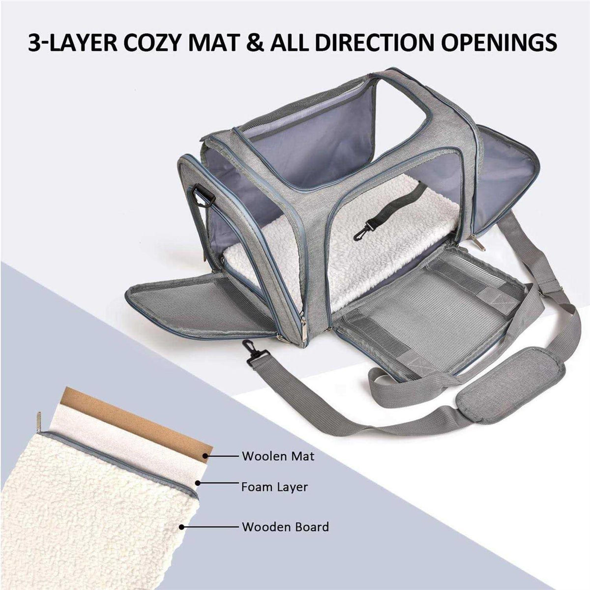 Pet Carrier for Cats, Dogs and Puppies K852078