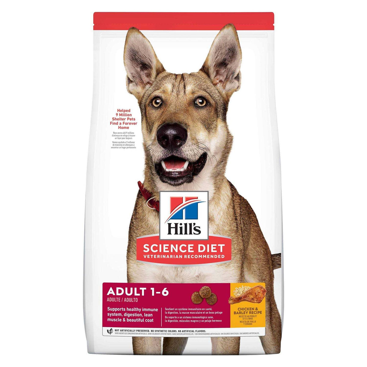 Adult Chicken & Barley Dry Dog Food V1830
