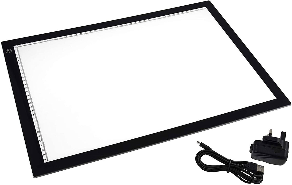 A3 Black LED Light Box W115