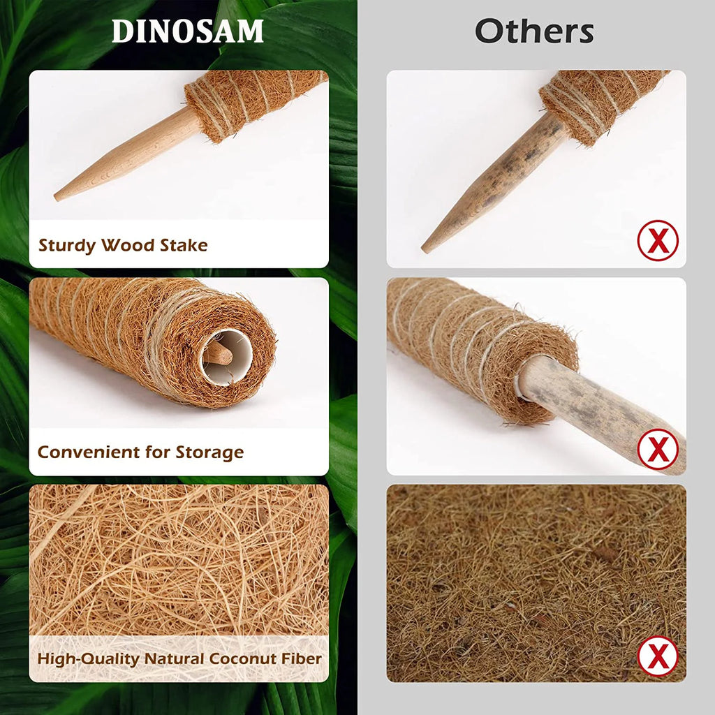 4 PCS Coir Plant Support Pole for Climbing Plants U8494