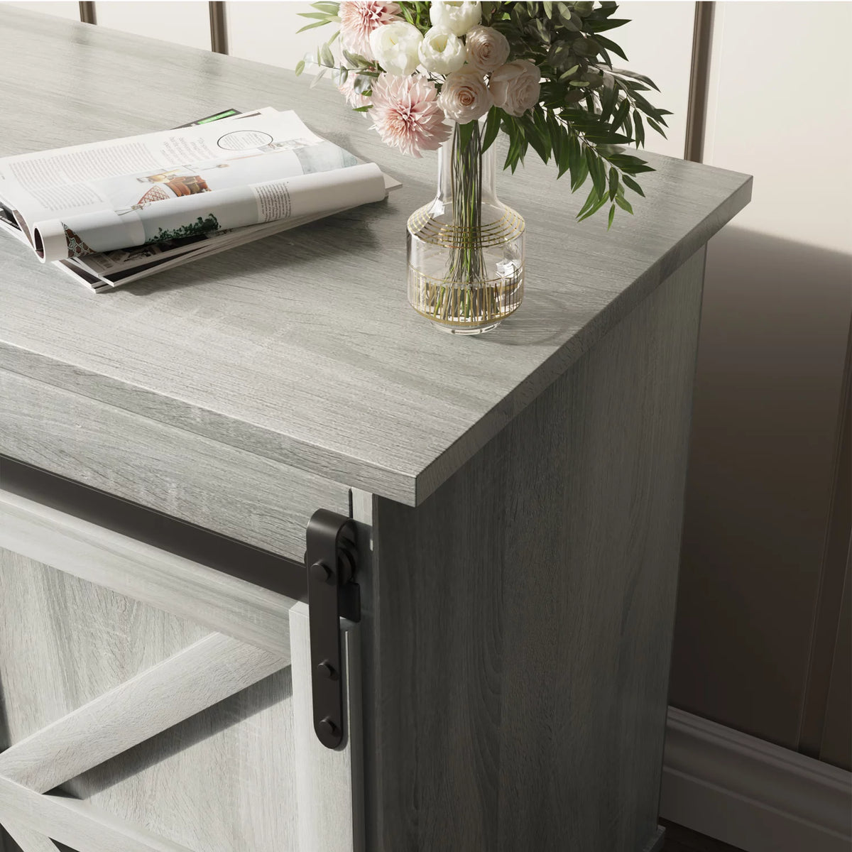 White TV Stand R34078