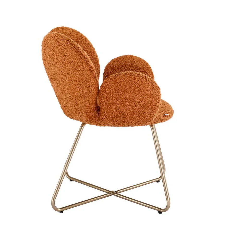 Velvet Upholstered Accent Chair with Metal Legs 2PC/SET S548919