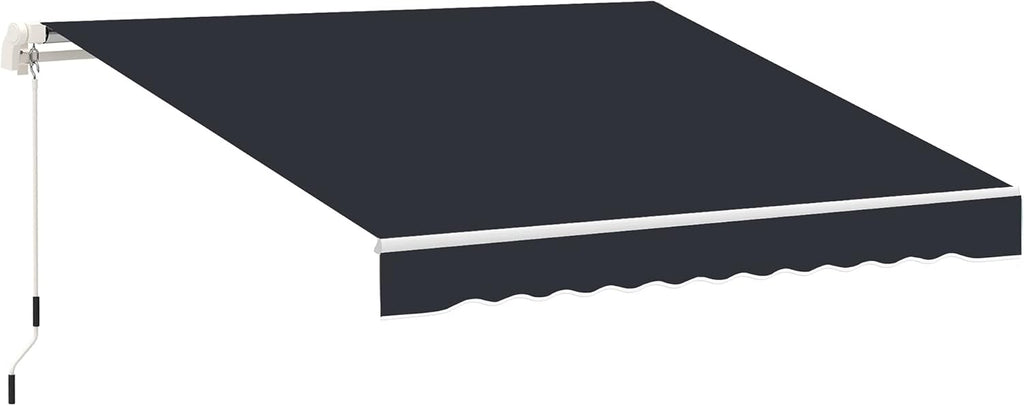 Green White Retractable Patio Awning E359