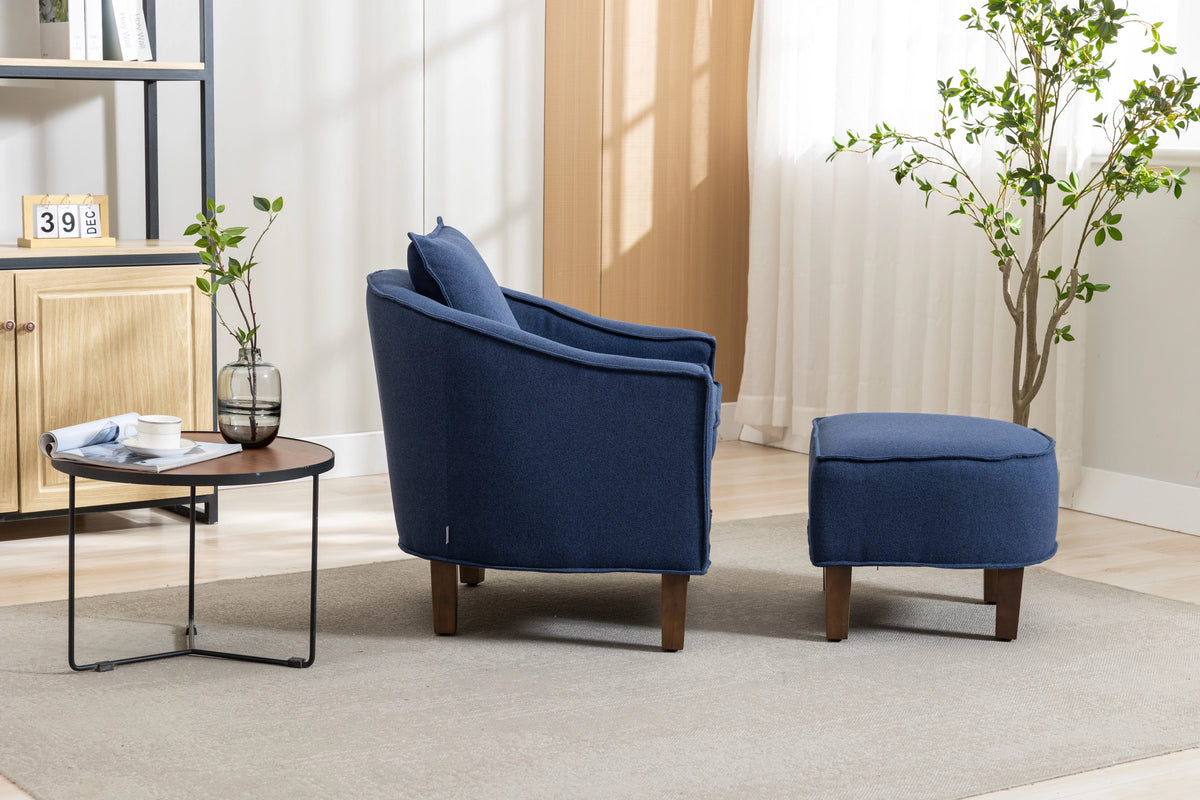 Accent Chair with Ottoman T144