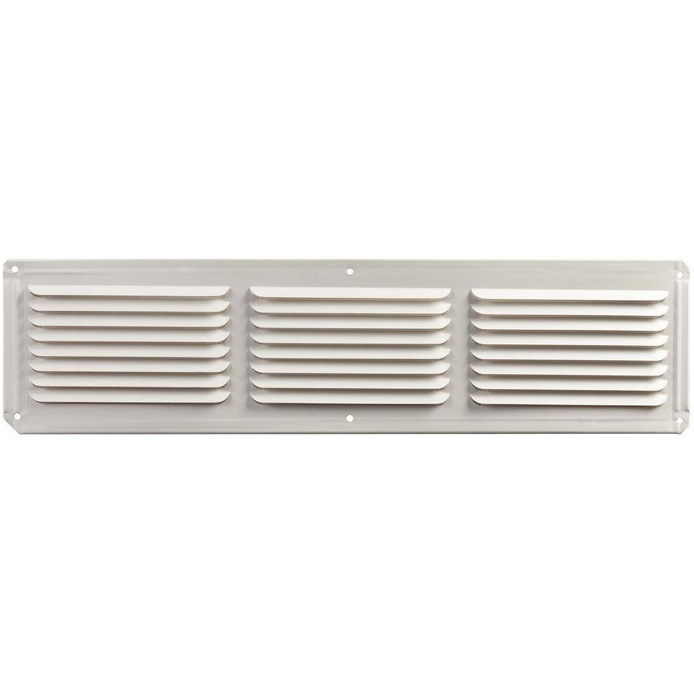 16 in. x 4 in. Aluminum Soffit Vent in White (Carton of 36) N5719