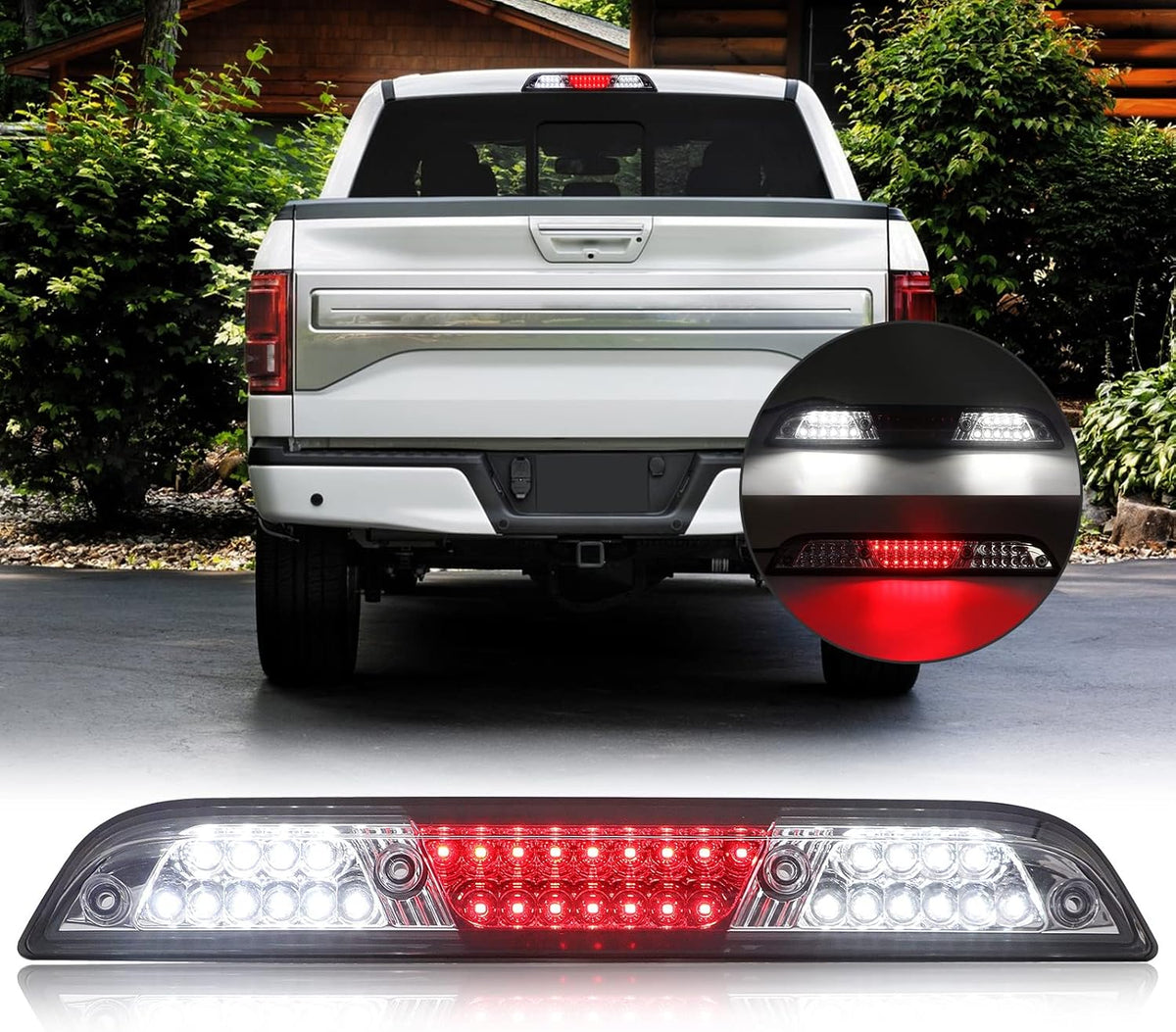 Smoked Lens LED Cab Roof Third Brake Light Pack of 2 W977068
