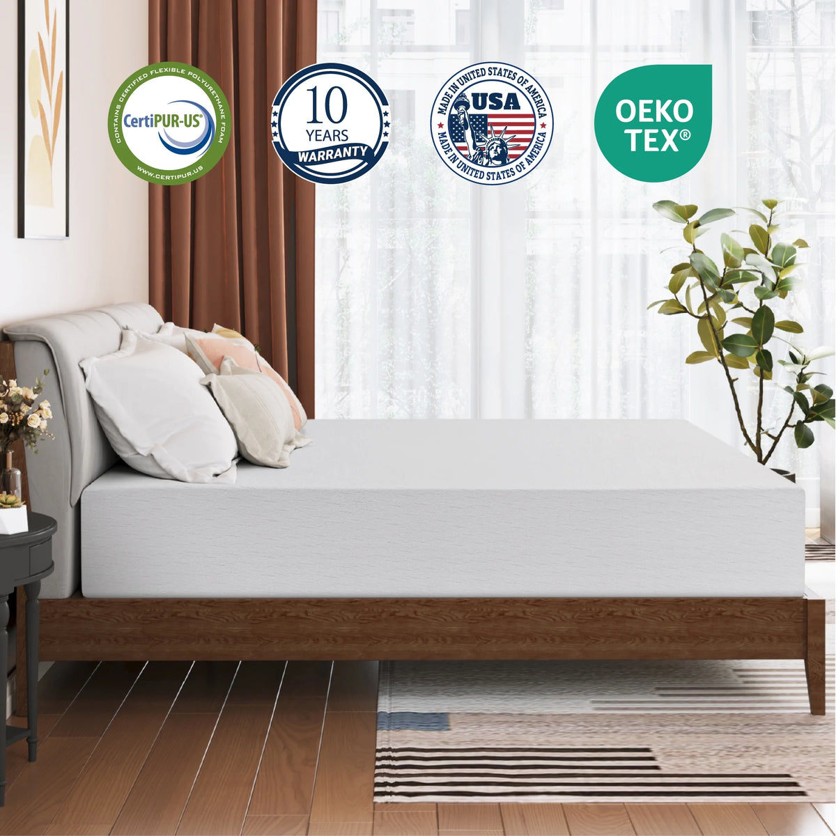 10 Tight Top Gel Memory Foam Full Mattress D254947