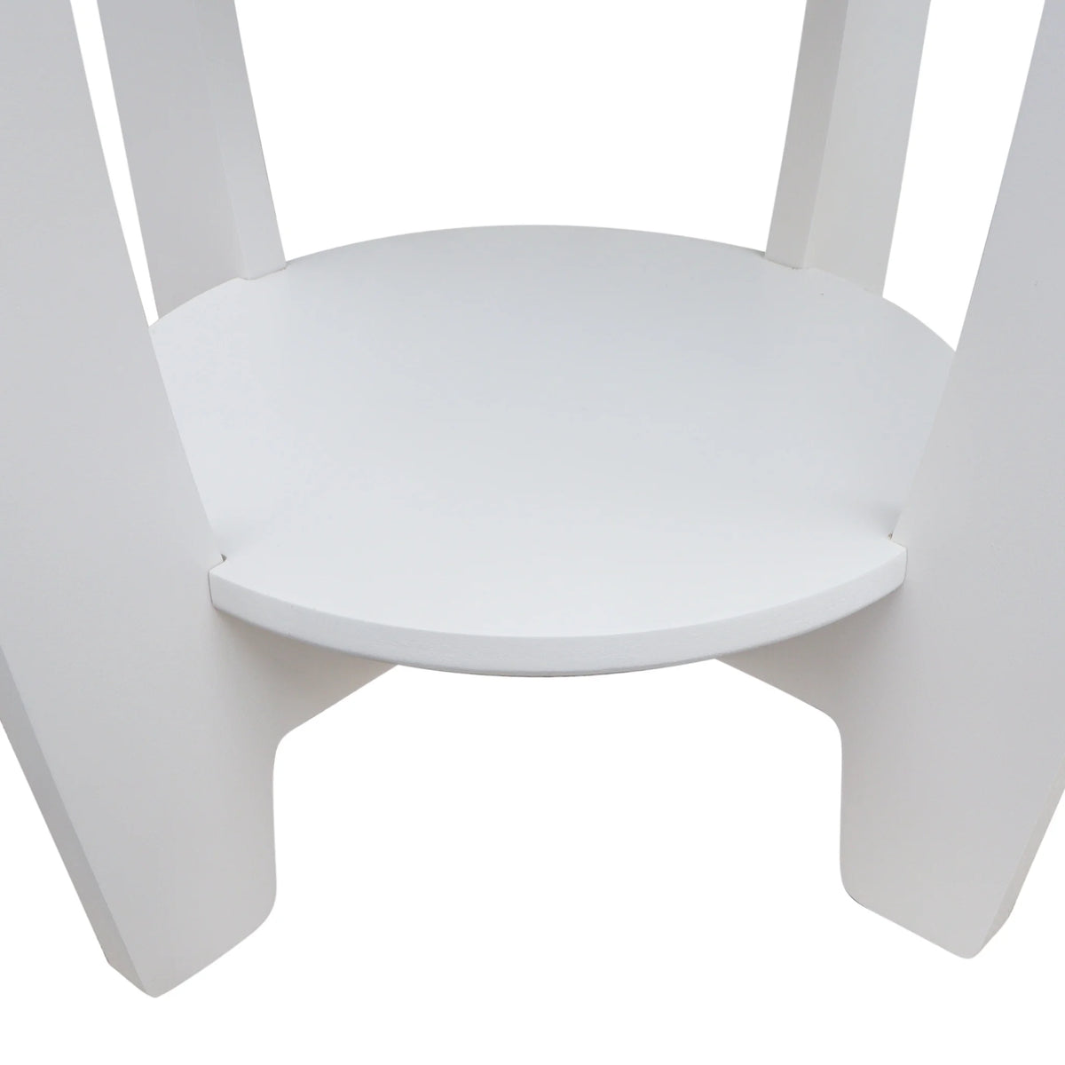 2 Tiers Wooden Round End Table K950104