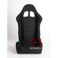 Black Cloth Racing Seats D770