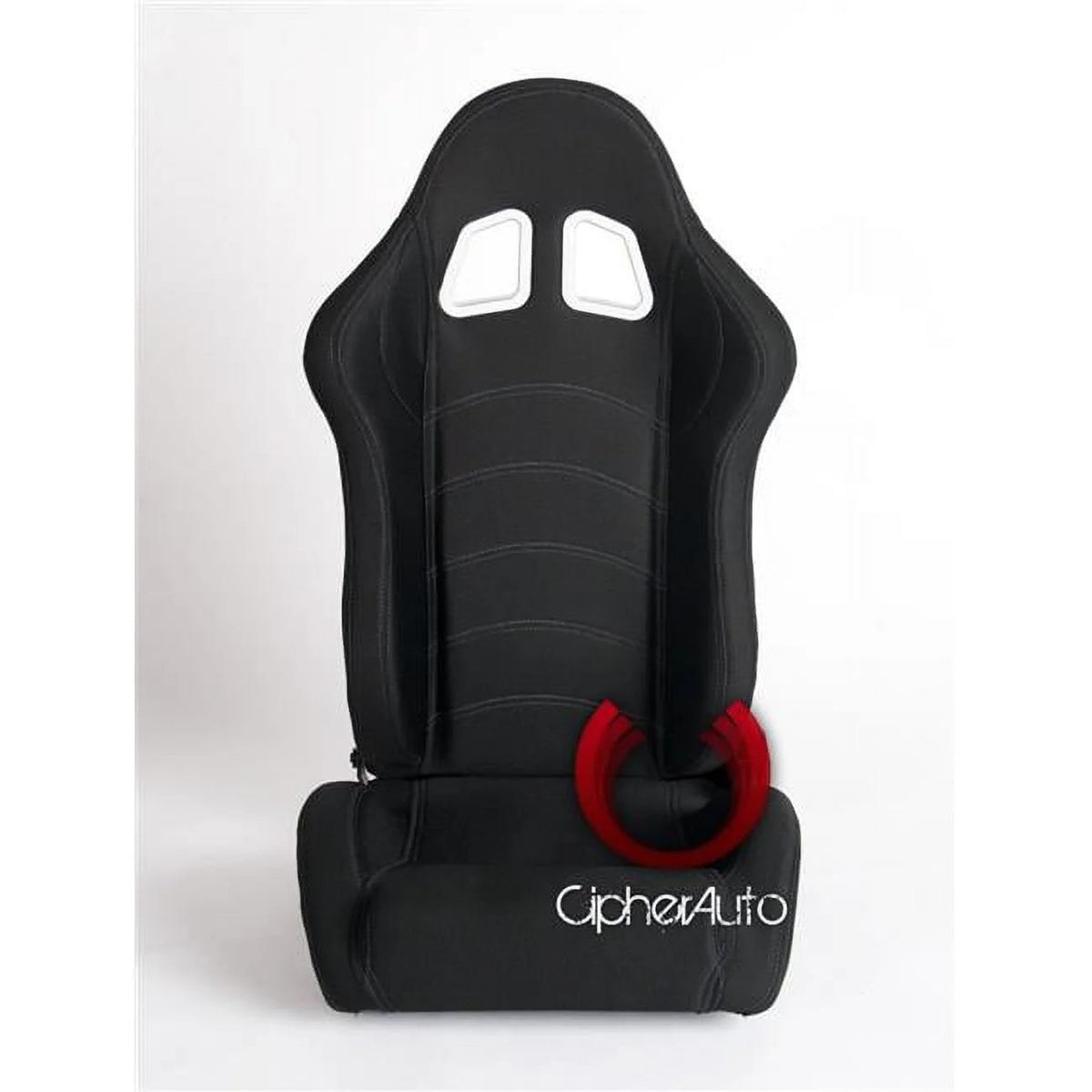 Black Cloth Racing Seats D770