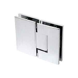 Brushed Satin Chrome Glass-to-Glass Hinge Z897