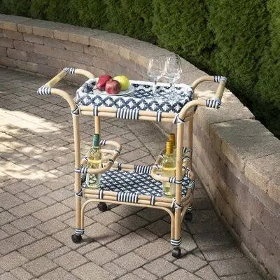 Blue/White Bar Cart G237969