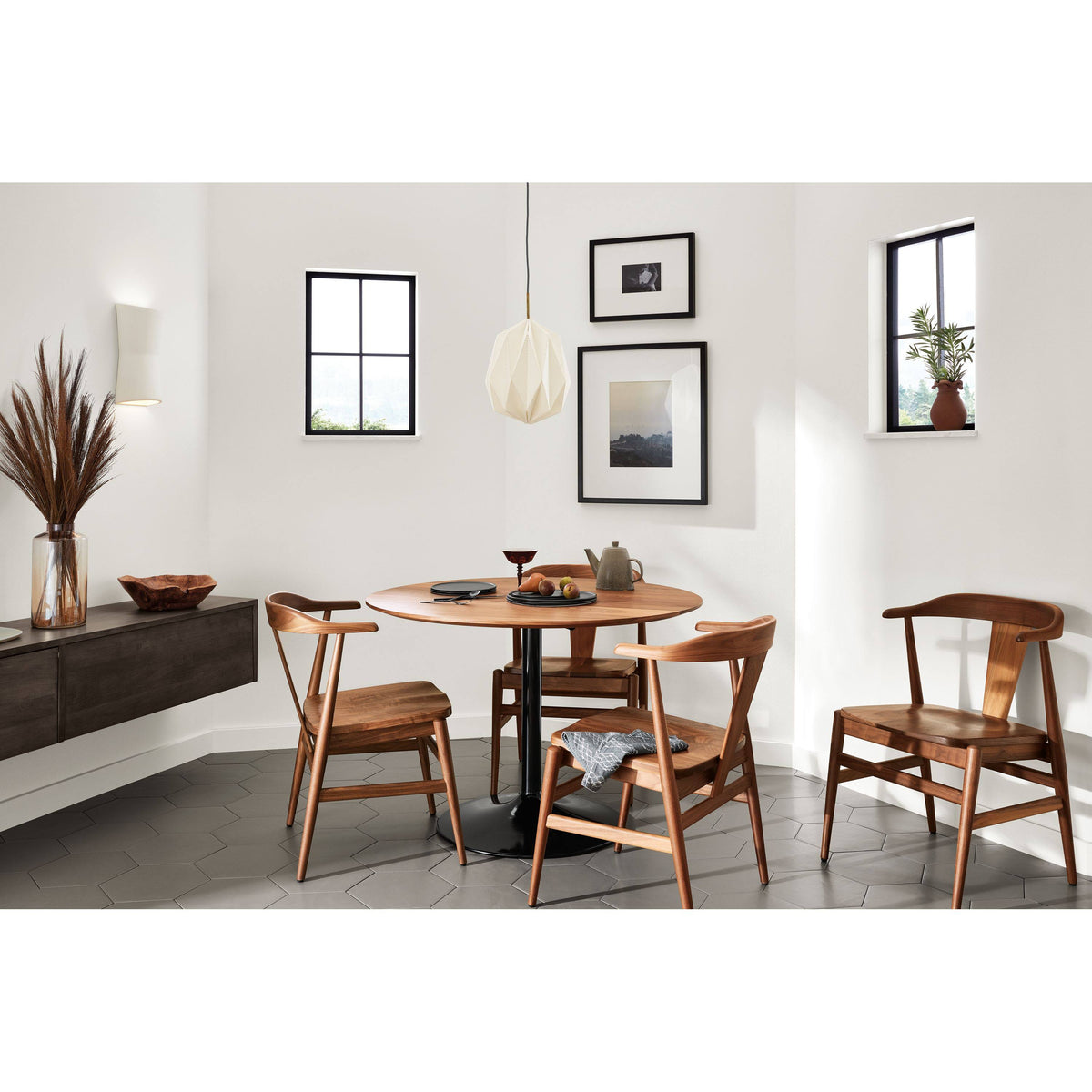 Grey Round Table 27 Diameter Q1250