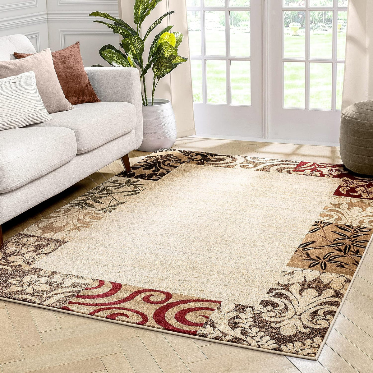 Beige 9x13 Rug A3609