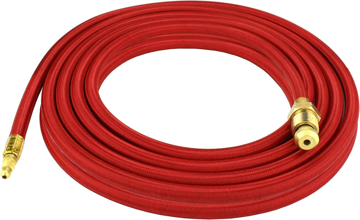 25 Feet Super Flex Red Braided Power Cable for 20 Series Water-Cooled TIG Torches, Pack of 2 V8802