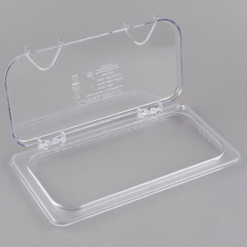 Clear Polycarbonate Hinged Lid with Two Handles J7871