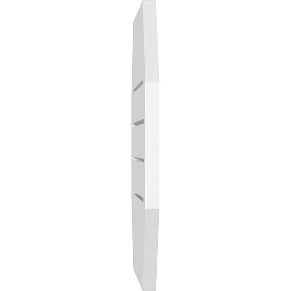 PVC Horizontal Elongated Octagon Gable Vent Q64339