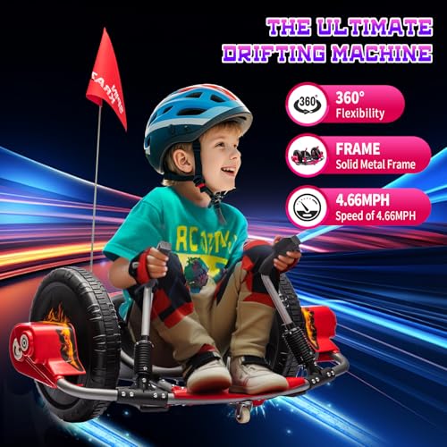 Red 12V Electric Drifting Go Kart with 16-Inch Big Wheel E426467
