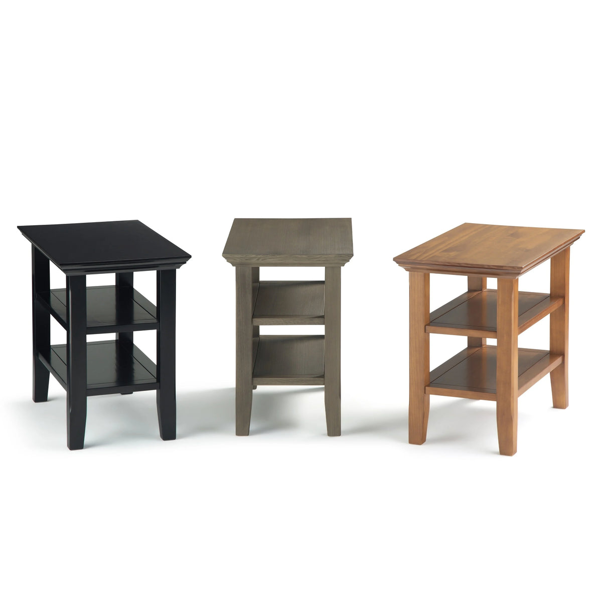 Light Golden Brown Wood Side Table I896