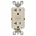20 Amp Self-Test SmartlockPro Slim Duplex GFCI Outlet, Light Almond (6-Pack) U770533