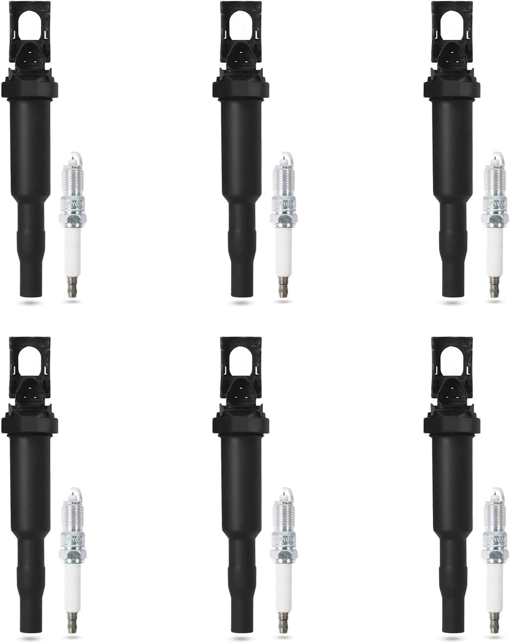Ignition Coil Pack with Spark Plug Set of 6 A587609