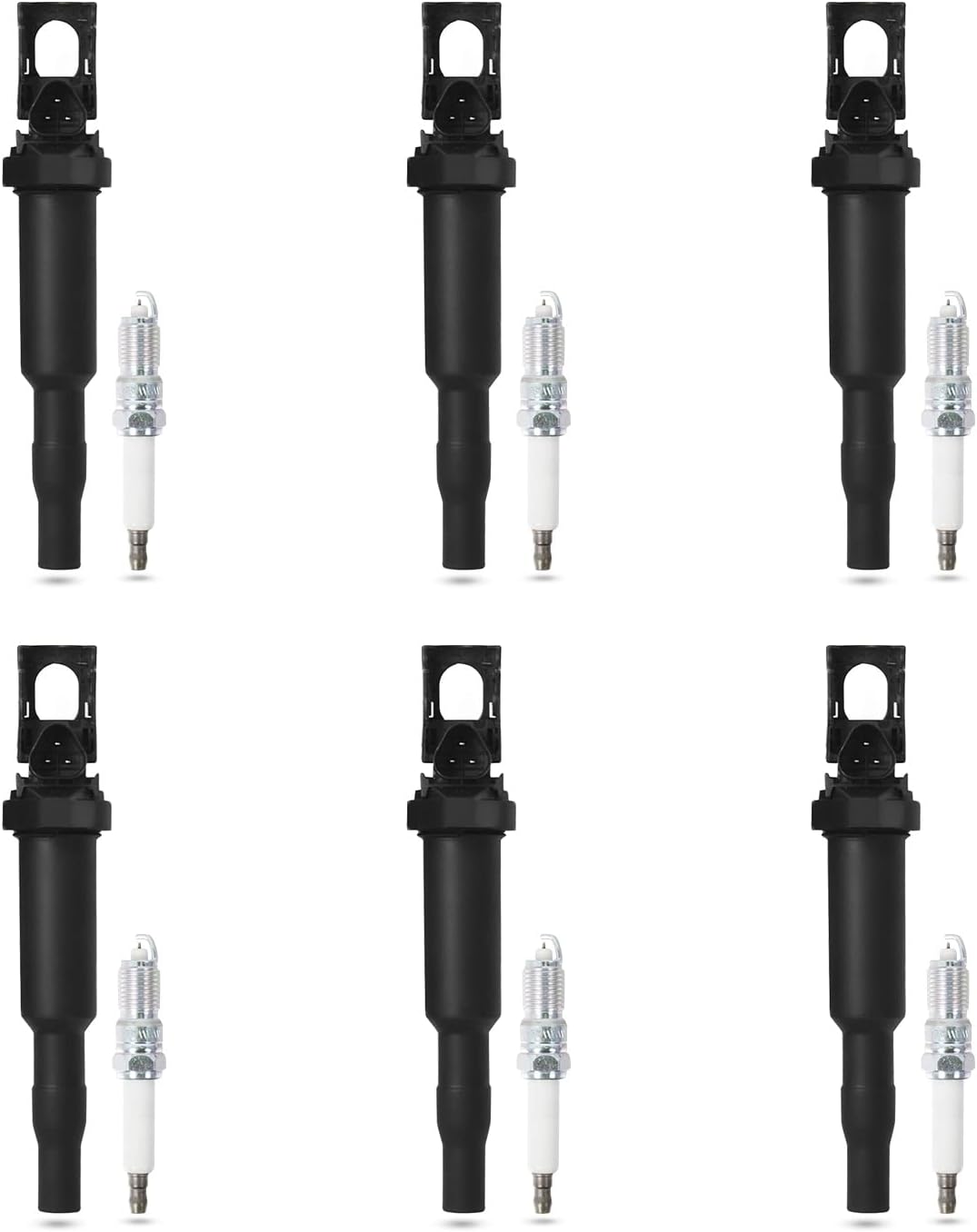 Ignition Coil Pack with Spark Plug Set of 6 A587609