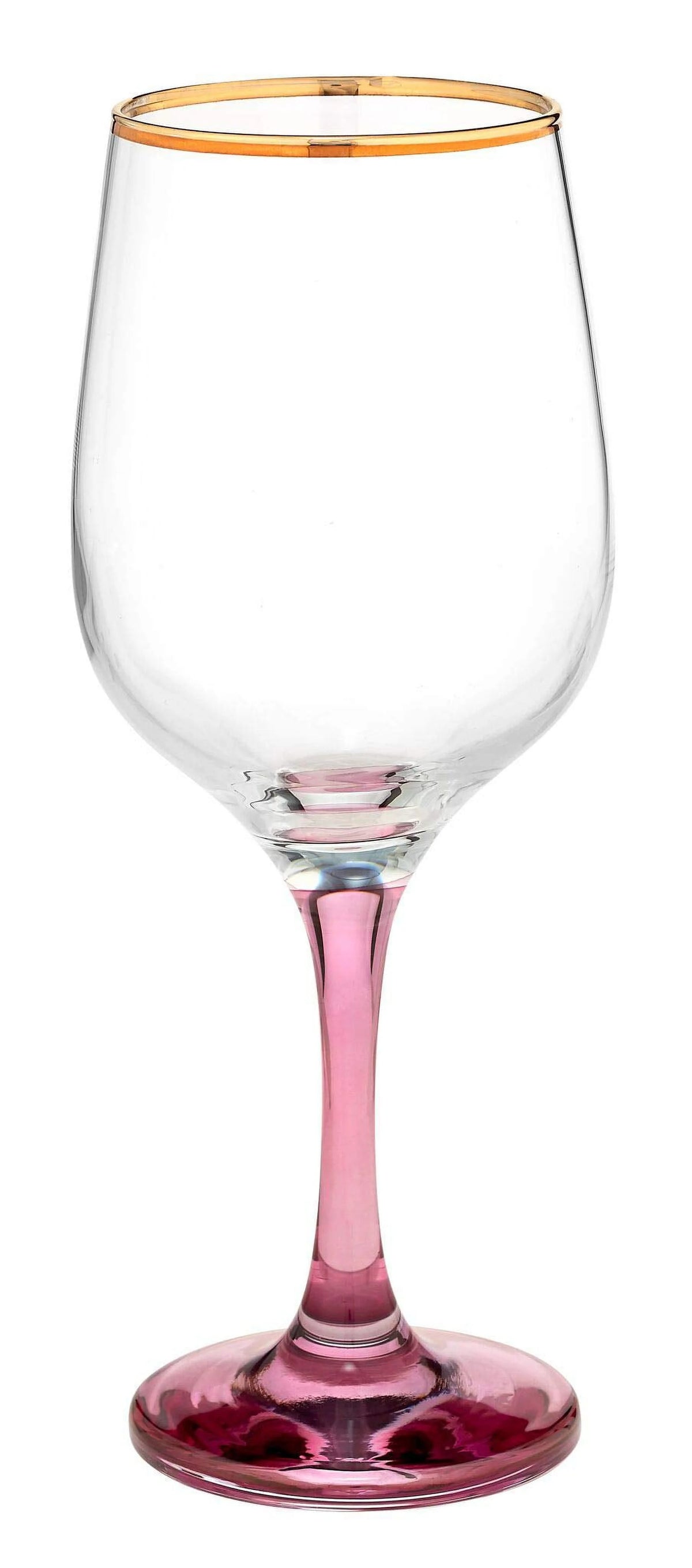 Set of 4 Italian Crystal Wine Water Beverage Glasses W365779