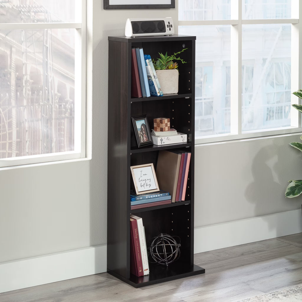 Multimedia Storage Tower, Cinnamon Cherry Finish X62172