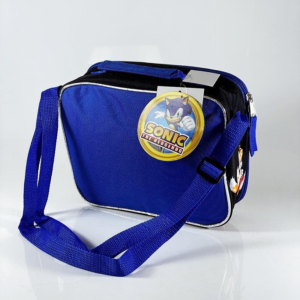 Blue Black Sonic Backpack with Insulated Lunch Bag V988181