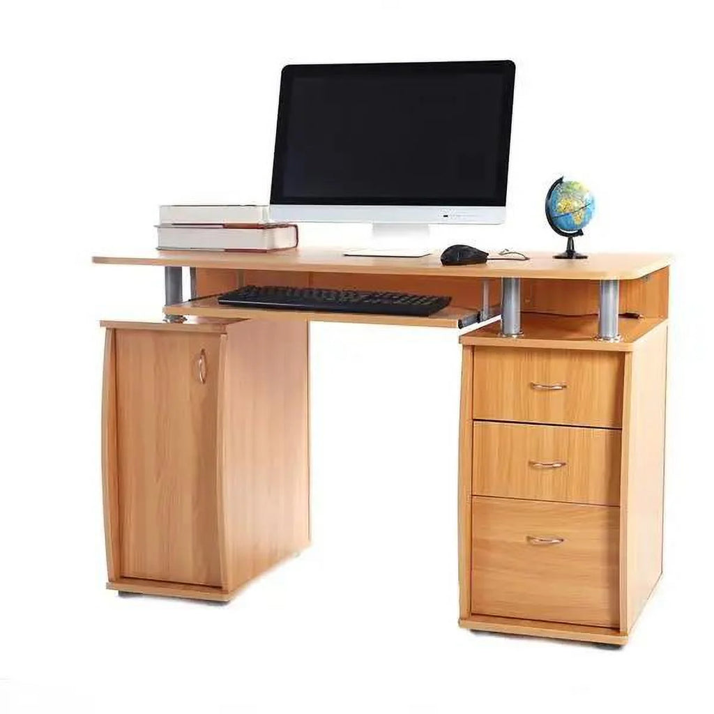 1pc Wood Computer Desk with Drawers P332
