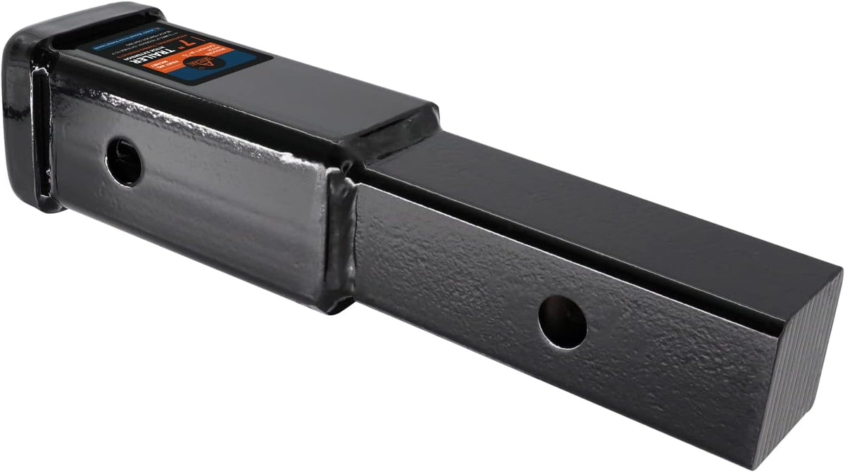 Hitch Extender 7 inch Trailer Extension for 2 inch Receiver Solid Shank 3500 lbs Pack of 2 A9265
