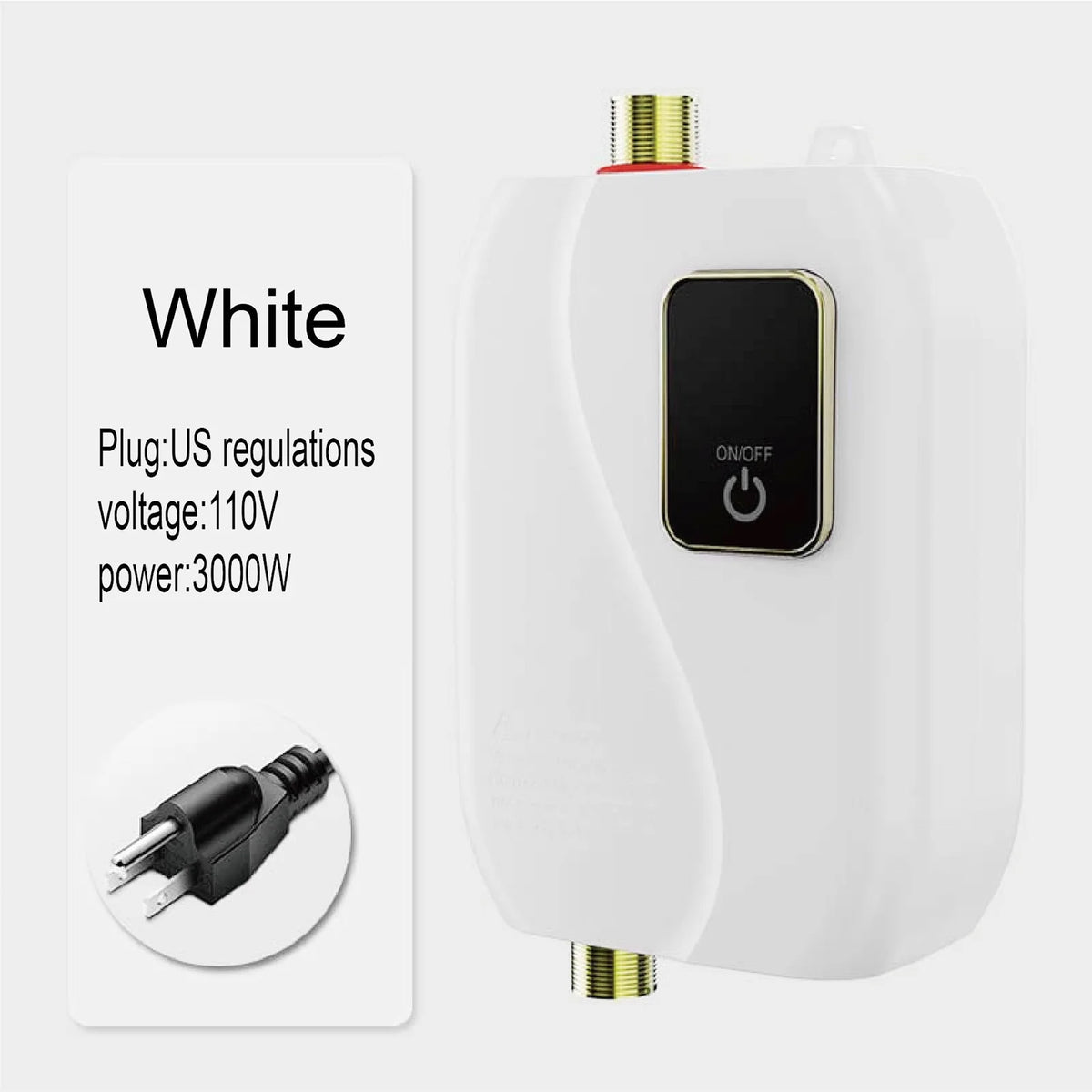 Instant Water Heater 3000W Electric Tankless with LCD Display T5848