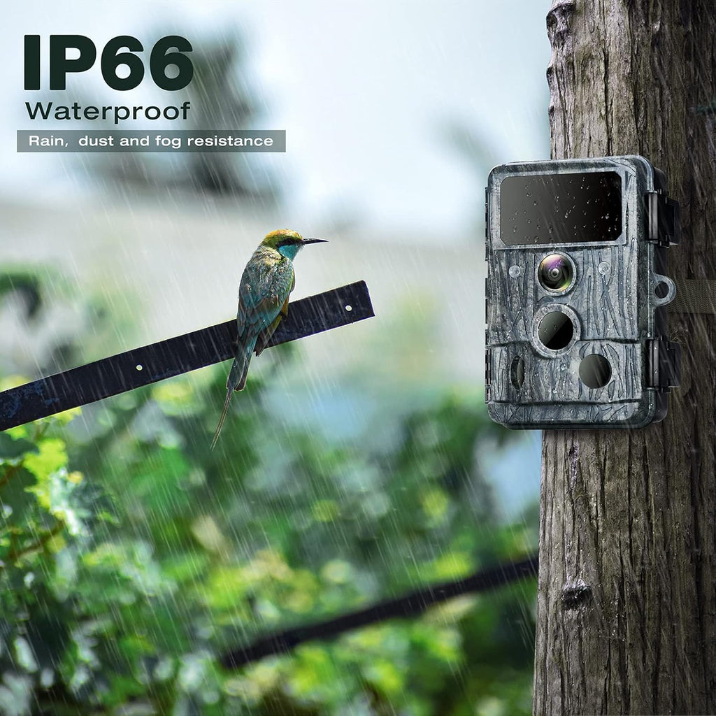 4K WiFi 30MP Trail Camera with 940nm No-Glow IR LEDs Night Vision 0.2s Motion Activated Waterproof IP66 R43099